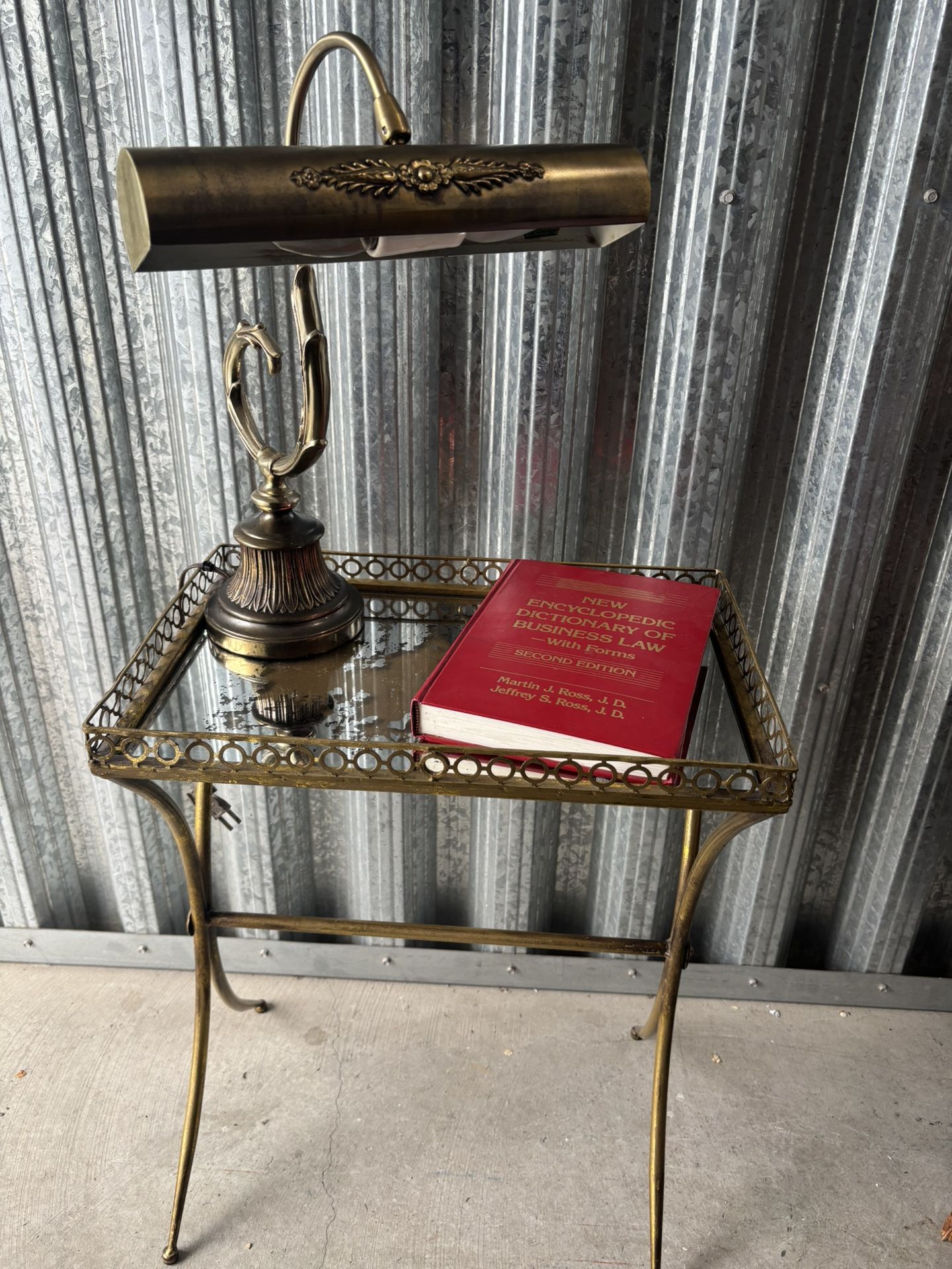 Bronze Mid-Century Lamp