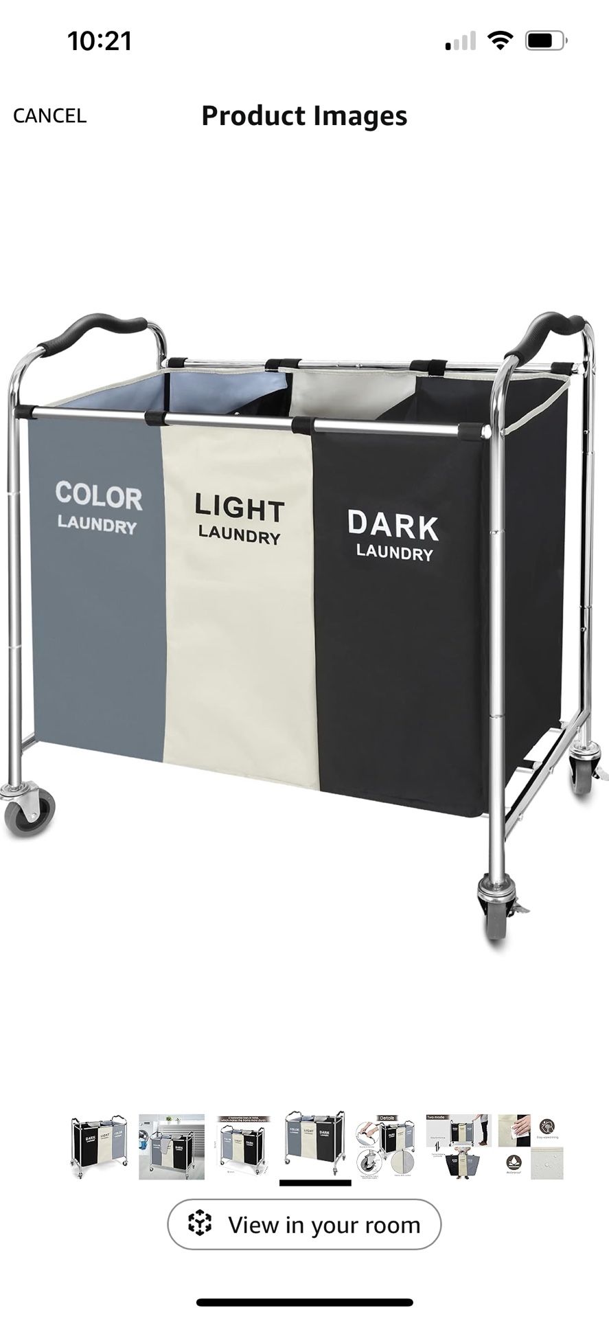 Laundry Hamper with Wheels