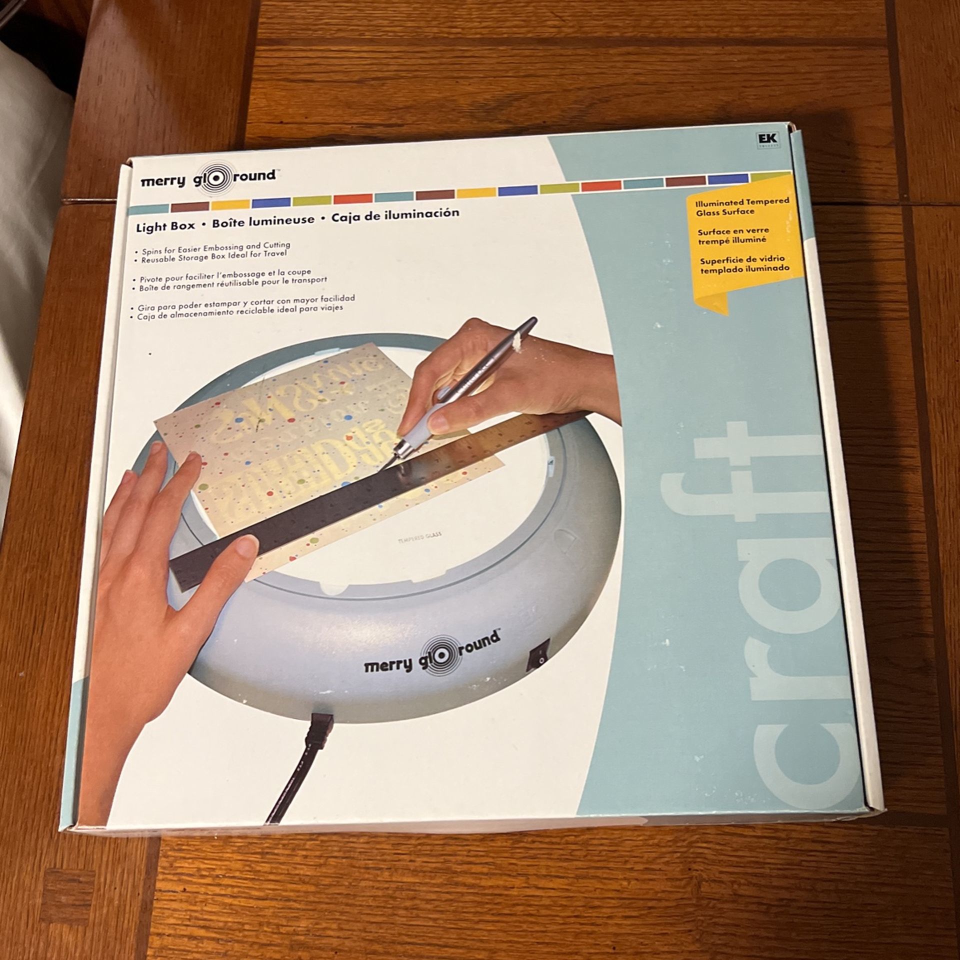 Light Box. Spins . Still In Box. Never Used.