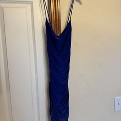 Windsor Blue Satin Dress 