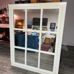 44 1/2 x 66 1/2 Beautiful white mirror
