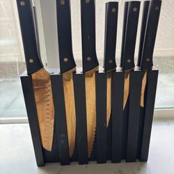 Hampton Knight Copper Titanium 13-Piece Knife Set