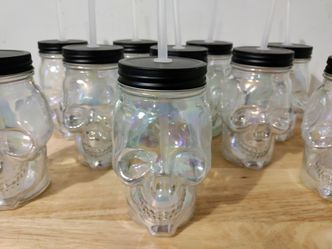 Skull head drinking glasses