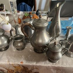 Vintage Pewter Set