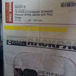 Cable  18 Awg 2conductor W Shield,plenum Rated