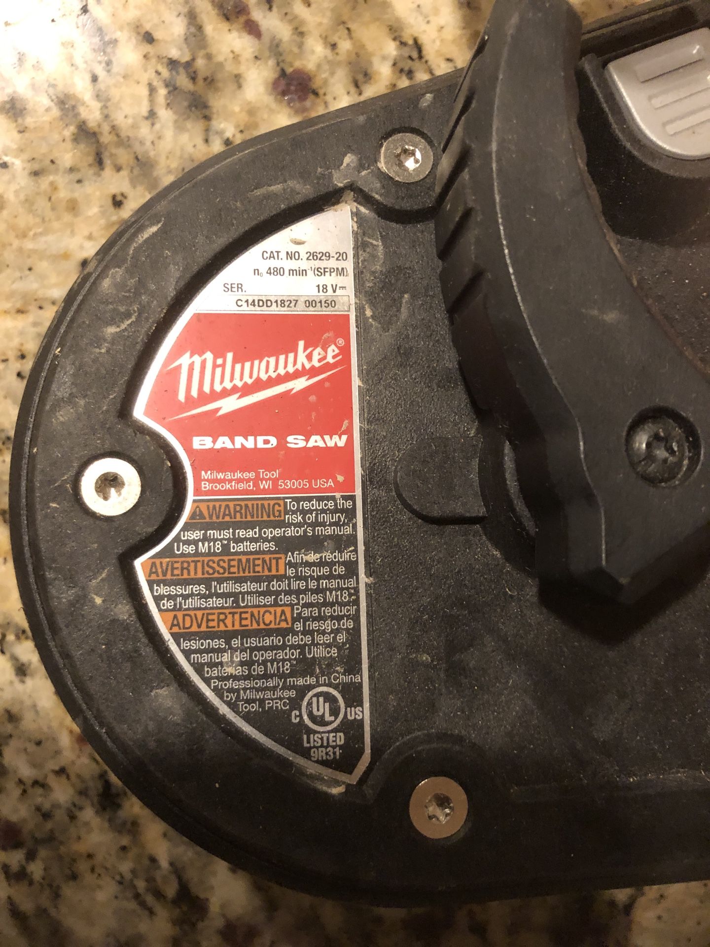 Milwaukee 18v Band Saw