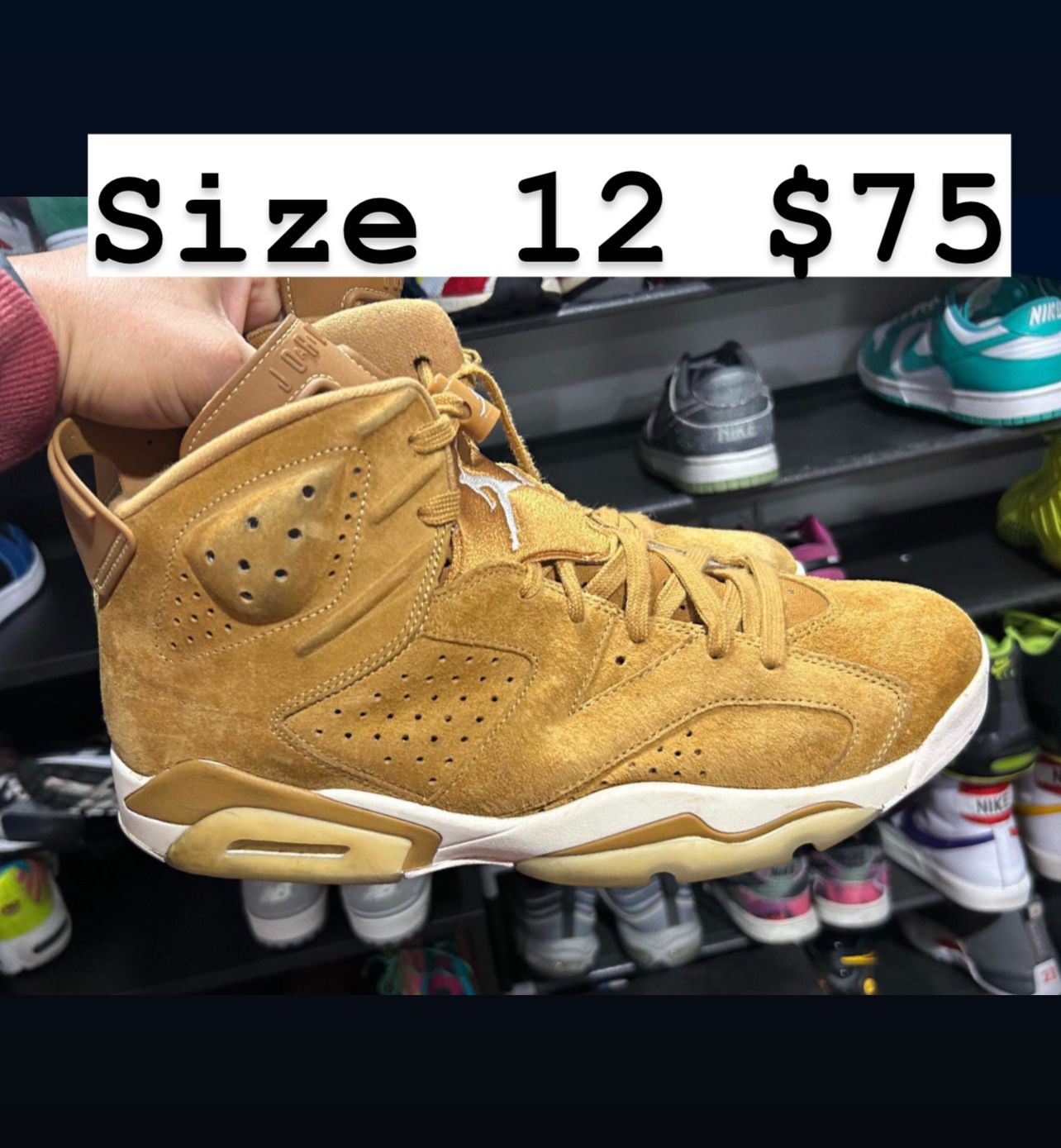 Jordan Retro 6s Size 12 Wheat 