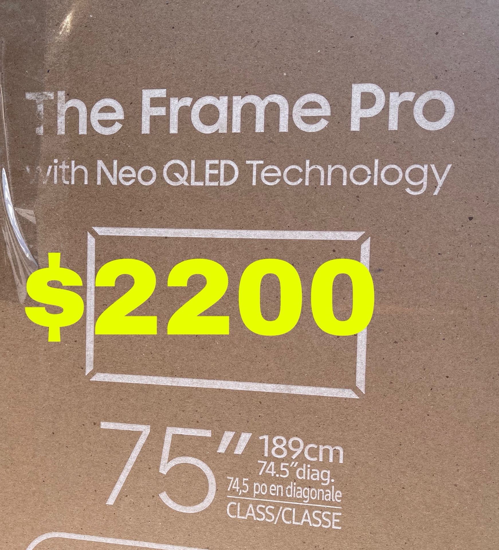 Samsung 75 Frame Pro Tv