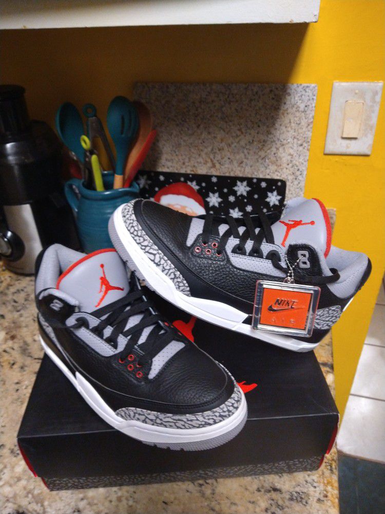 $350 Local Pickup Size 10 Only. Air Jordan 3 Black Cement Only One Two Times For 8 Hours Max Sale in Lilburn, GA - OfferUp