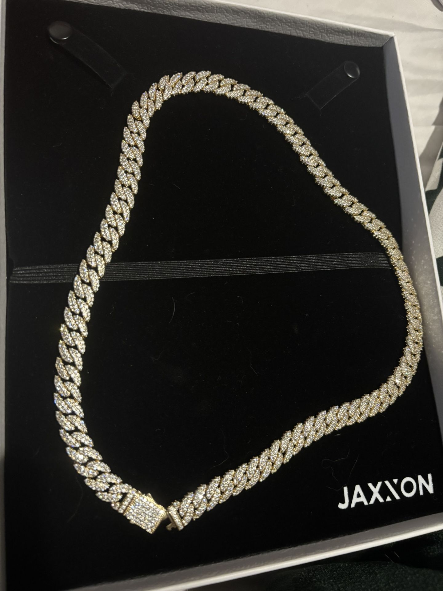 Iced out 22inch Cuban link chain from Jaxxon