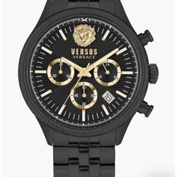 Versus Versace Colonne Chrono Black Mens NEW Open Box