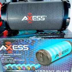 Axess bazooka Bluetooth speaker SD card,slot USB port,FM radio
