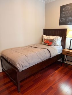 Pottery Barn Bed Frame and Mattress