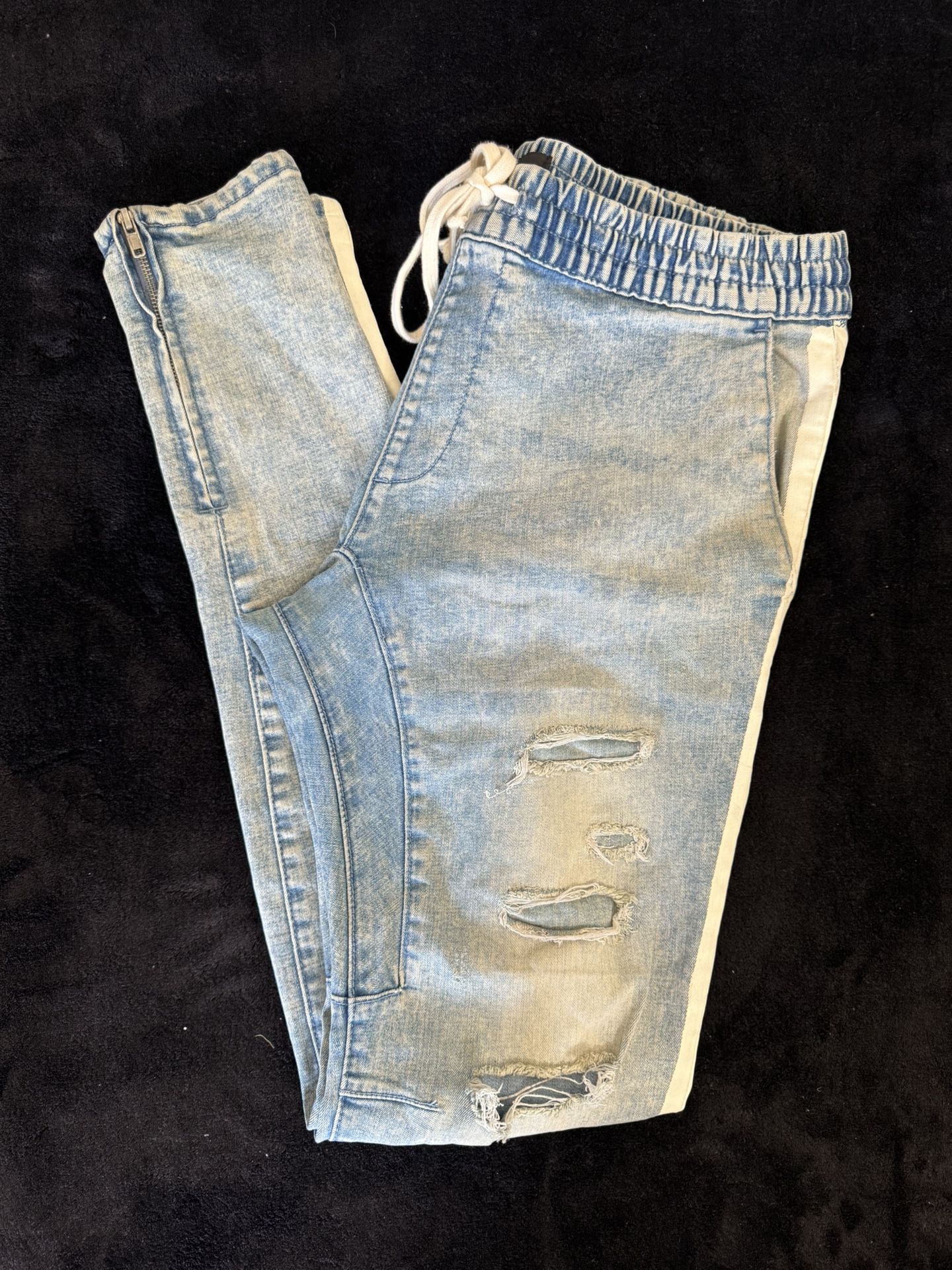 PacSun Distressed Denim Joggers 