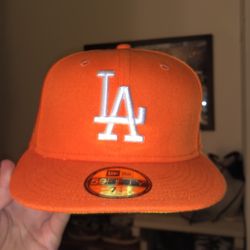 Orange LA Fitted Hat New Era