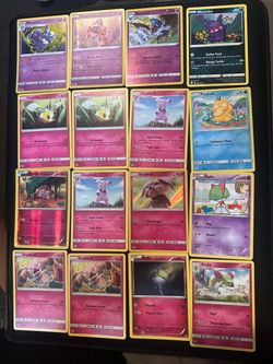 Pokémon TCG Card Lot – 18 Cards Cute Fairy Yellow Border