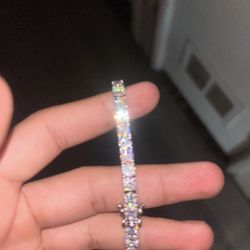 5mm By 7inc Moissanite Vss Tennis Bracelet 