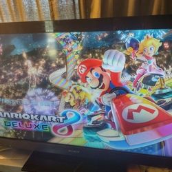 40 Inch Flat Screen Sony TV With Remote And Stand Works Amazing 