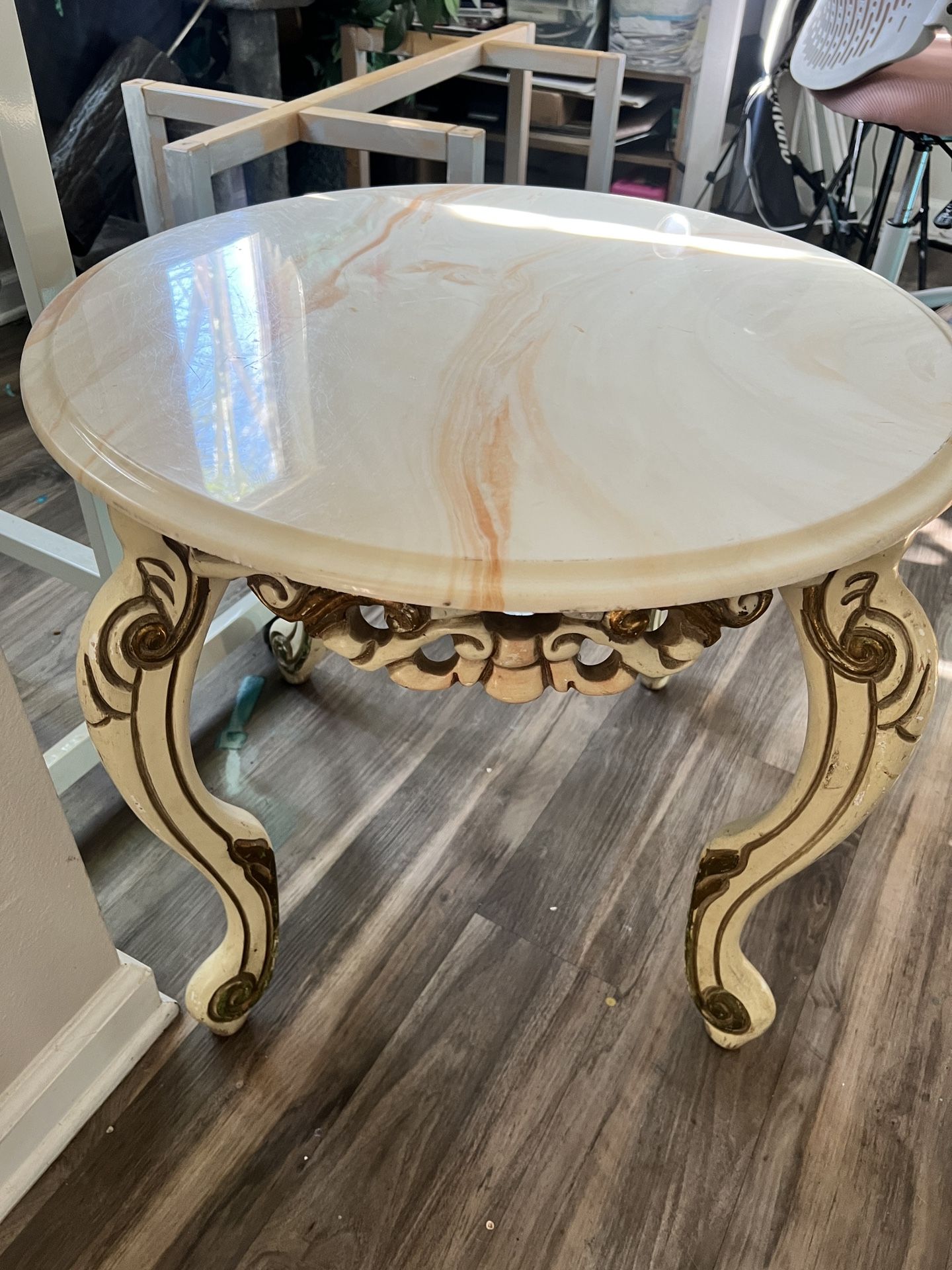 Marble top table