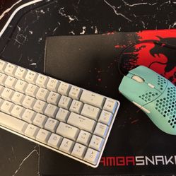 60% Mk14 Wired 68 keys Mechanical Gaming keyboard and mouse. Blue switches.