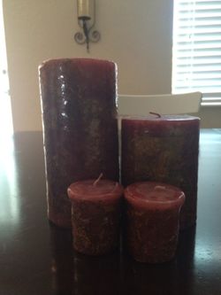 Candles set of 4