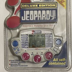 Deluxe Edition Jeopardy Hand Held Game 1999 Tiger Electronics Sealed Battery NIB