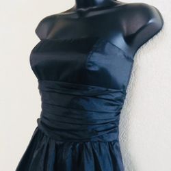 DAVID’S BRIDAL, Black Strapless Dress, Size 2.