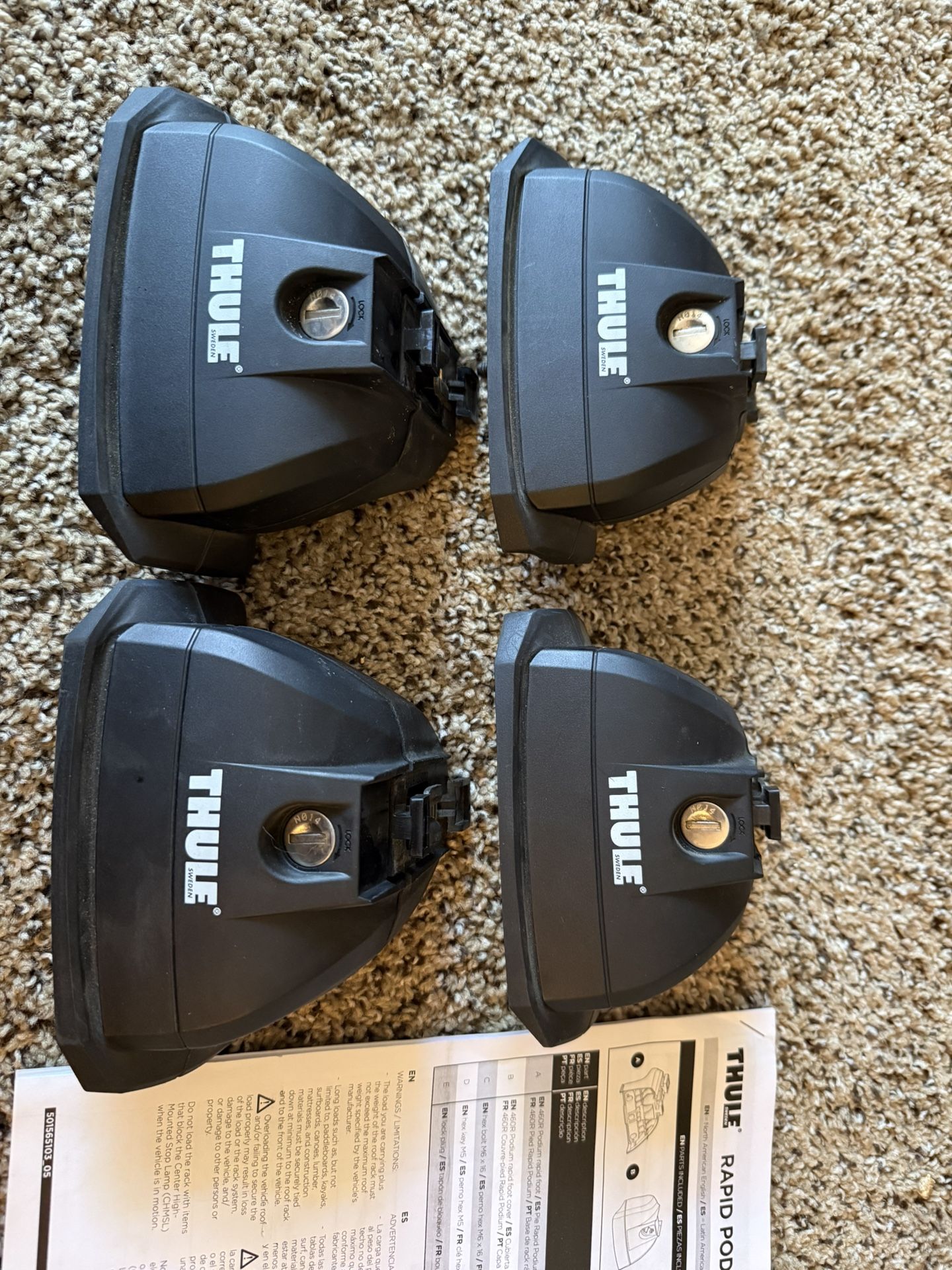 Thule Podium Rack Feet (4)