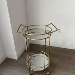 Gold Mirror Bar Cart