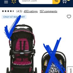 Graco Comfy Cruiser Stroller Only (no Car Seat)