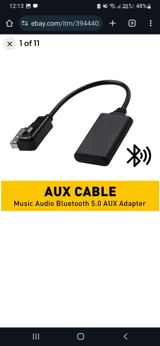  MMI Bluetooth Adapter Audio  AUX Cable For Audi Car