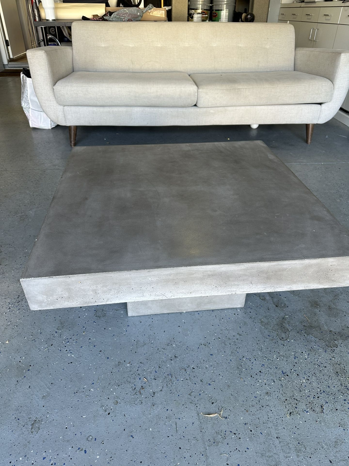 CB2 Stone Coffee Table
