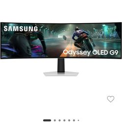 Samsung 49" Odyssey OLED G9 (G91SD) Dual QHD QD-OLED G-Sync Compatible Curved Gaming Monitor, 144Hz, 0.03ms, AMD FreeSync Premium Pro, Ergonomic Stand