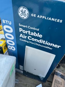 GE
8,000 BTU 3-in-1 Portable Air Conditioner for 350 sq. ft. Small Rooms with Dehumidifier and Remote in White, WiFi