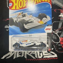 HOT.   WHEELS.     FORMULA 1.      VISA.   CASH