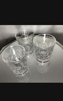MC - VINTAGE WHISKEY GLASS SET OF 3 - V89