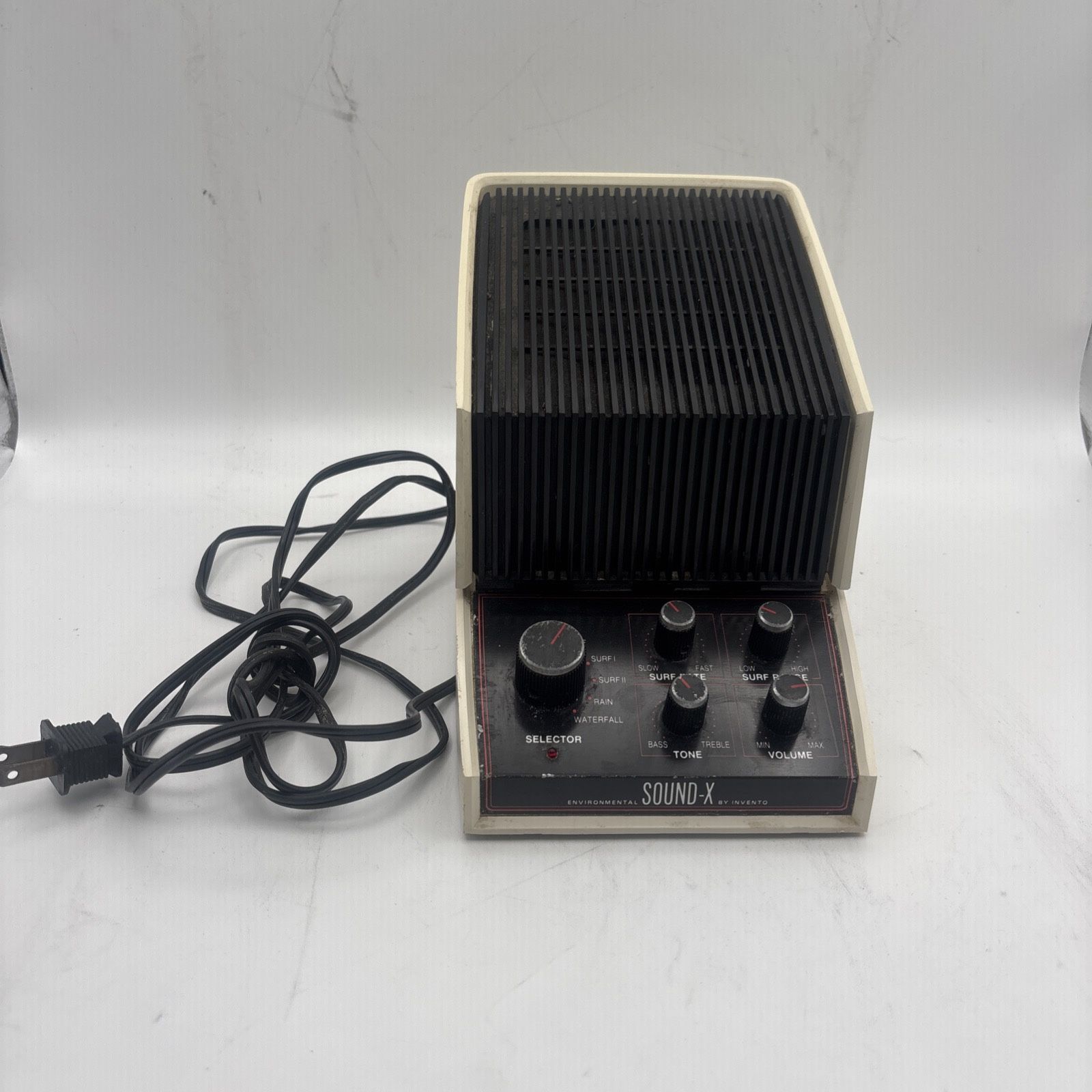 Invento Sound X White Noise Sound Machine Surf Rain Waterfall VTG Tested/Works