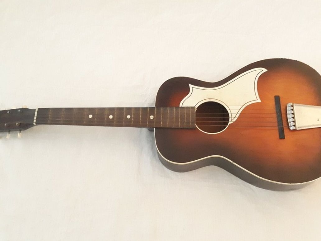 Vintage Silvertone 3/4 Acoustic 1960s Guitar Collectible Musical Instrument