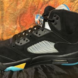 Jordan 5 Retro Aqua Black Taxi Aquatone 