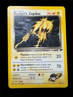 Rocket’s Zapdos Holo Gym