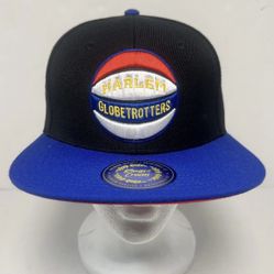 Harlem Globetrotters Snapback Hat Cap Rings And Crowns Embroidered NEW!!