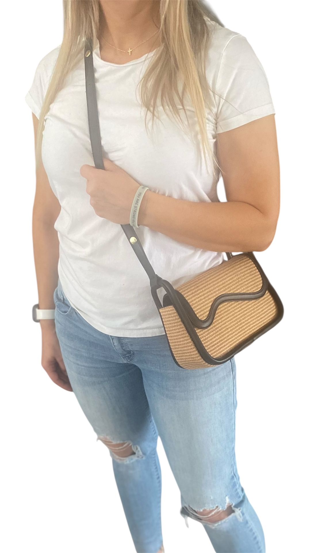 Seanco Fido Straw Bag Crossbody