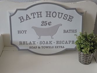 Farmhouse Bath House Wall Decor