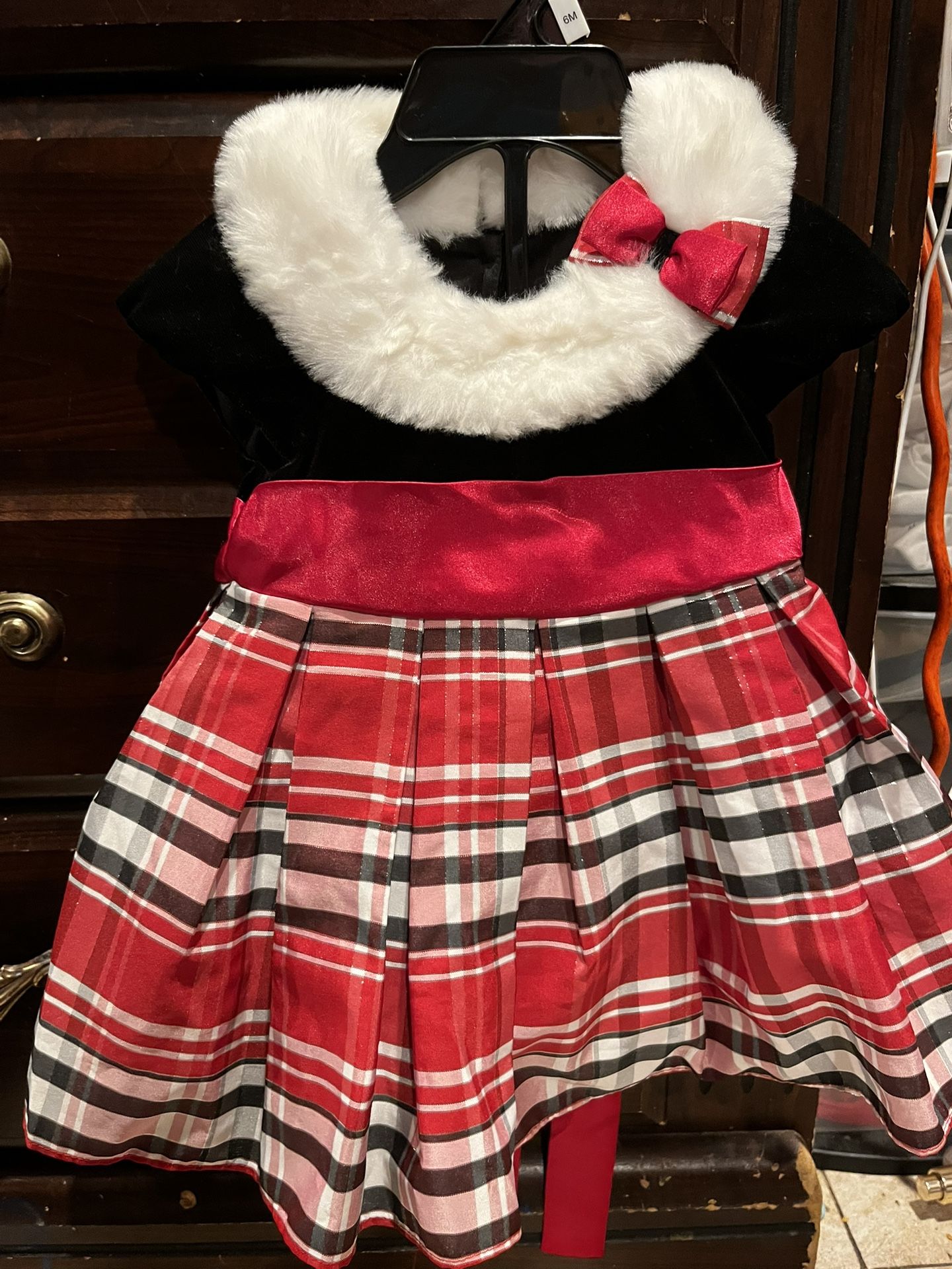 Red Plaid Baby Dress