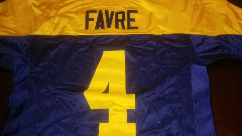 Green Bay Packers Brett Favre Blue and Gold 1994 Mitchell and