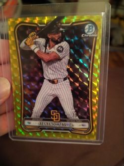 Fernando Tatis Jr Padres Bowman chrome yellow /75