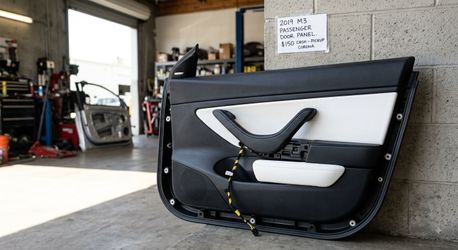 2019 Tesla Model 3 Front Passenger Inside Door Panel (OEM White Trim)