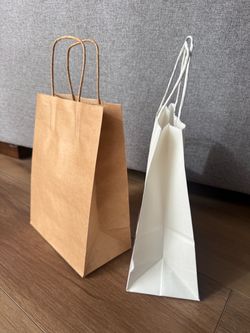 Brown Kraft Paper Gift Bags with Twisted Handles