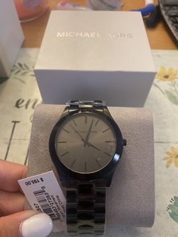 Michael Kors Black Stainless Steel Mens Watch 
