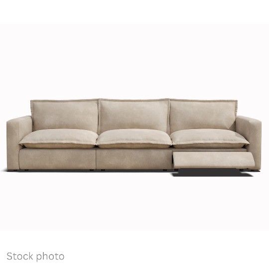 Homebody Luxe 3-Seat Reclining Sofa, Shell Fabric — Modular, Pet-Friendly, Zero Gravity